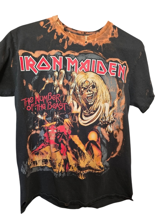 Iron Maiden Other - Iron Maiden Number of the Beast 666 Customized Tee Sz M/L Women’s XL P2P 21–24
